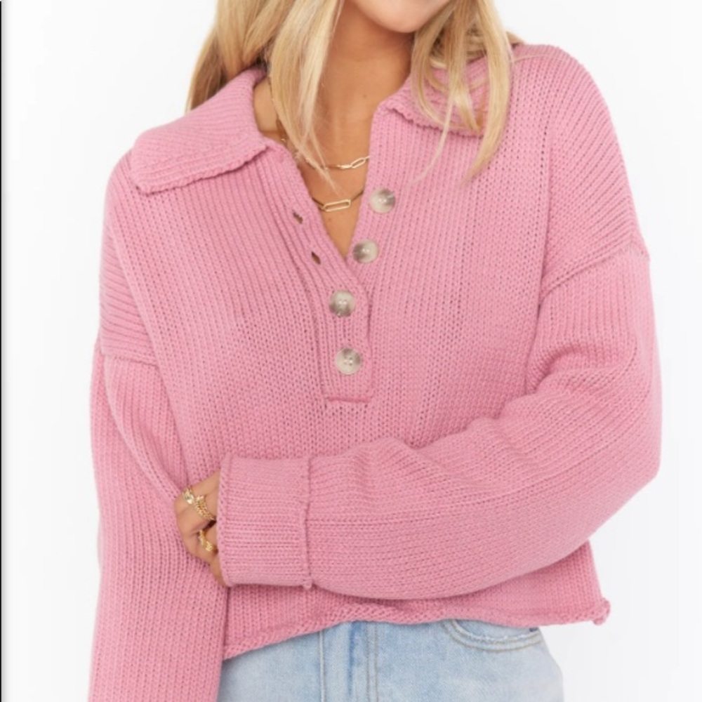 Show me your mumu collard sweater